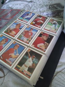 Binder of Baseball Cards