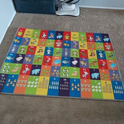 Child's educational play mat