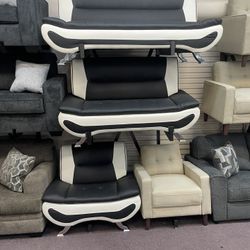 Veloce 3pc Set Sofa Love seat Chair