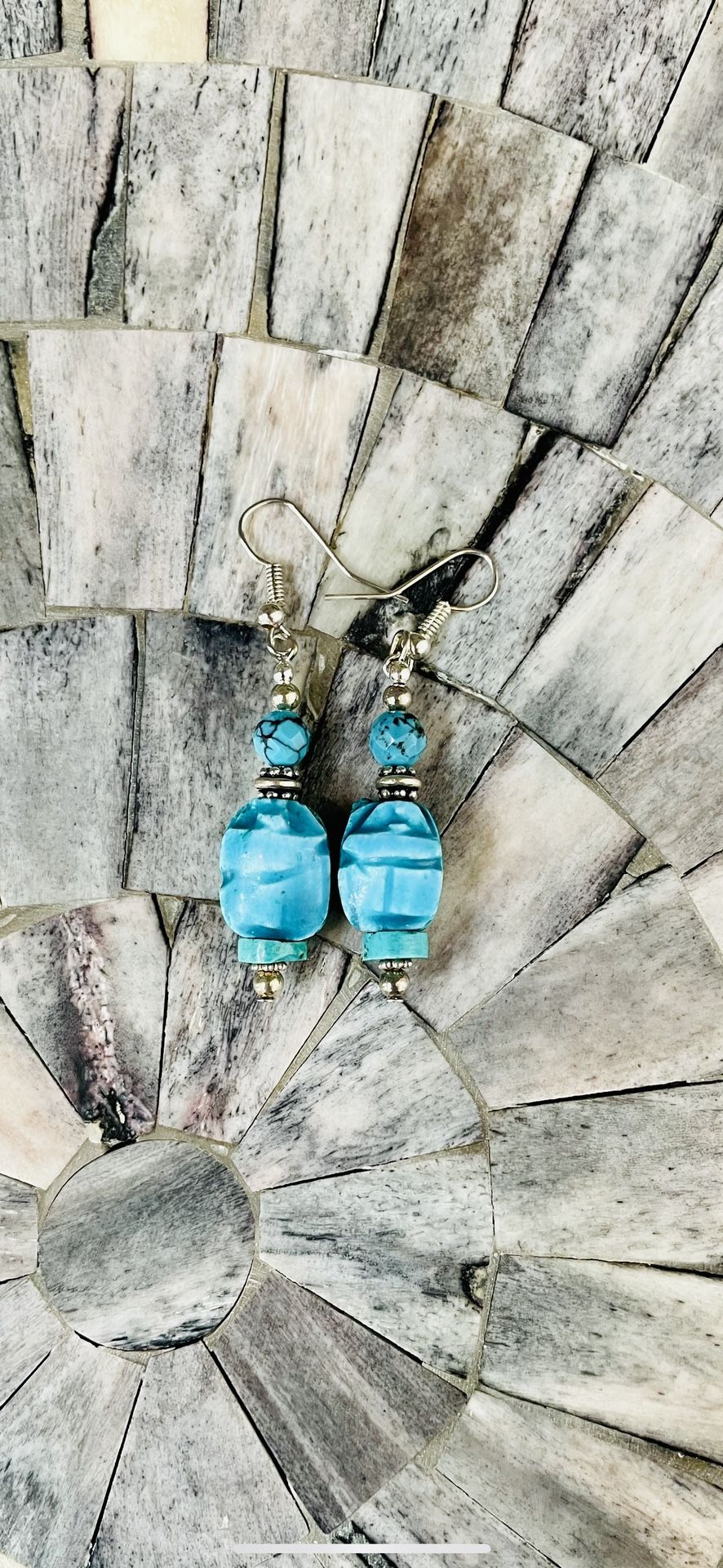 Egyptian Scarab Earrings