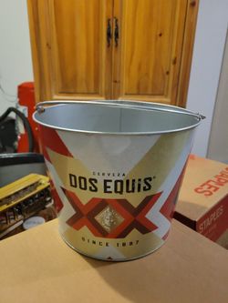 Dos Equis Metal Beer Bucket