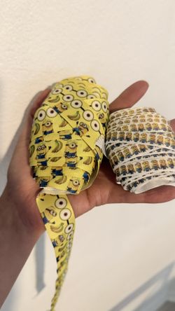 Minions Ribbon Bows For Hair, Making Crafts, Diy