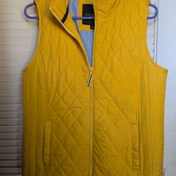 Yellow Talbots Vest Petite Medium 