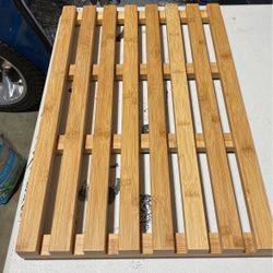 Bamboo shower mat