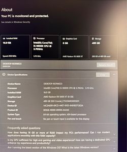 High-Performance Gaming PC – i5-9600K, AMD RX 6600 XT, 16GB RAM, 500GB SSD