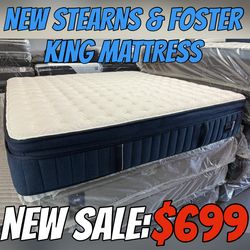 NEW STEARNS & FOSTER KING MATTRESS
