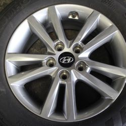 Hyundai Rims Genesis Wheels Santa Fe Veloster Kona Accent Tucson