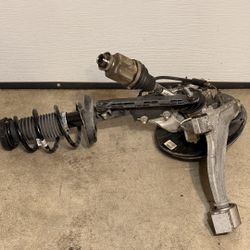 Low 13k Miles! 2011-2015 Chevy Volt Front Left / Driver Suspension Strut Assembly + Knuckle + Hub + CV Axle + Brake Caliper & Rotor OEM