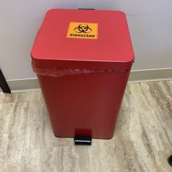 Biohazard Trash Can 