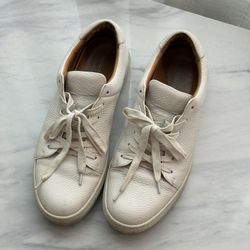 Nights With White Leather Shoes Size 10 Men