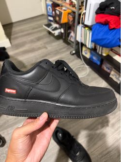Supreme black Air Force 1 size 9.5 used