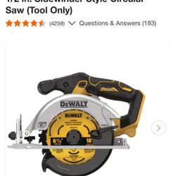 20V MAX Cordless Brushless 6-1/2 in. Sidewinder Style Circular Saw (Tool Only)