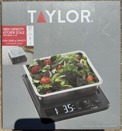Taylor High Capacity Kitchen Scale with Bowl & Lid