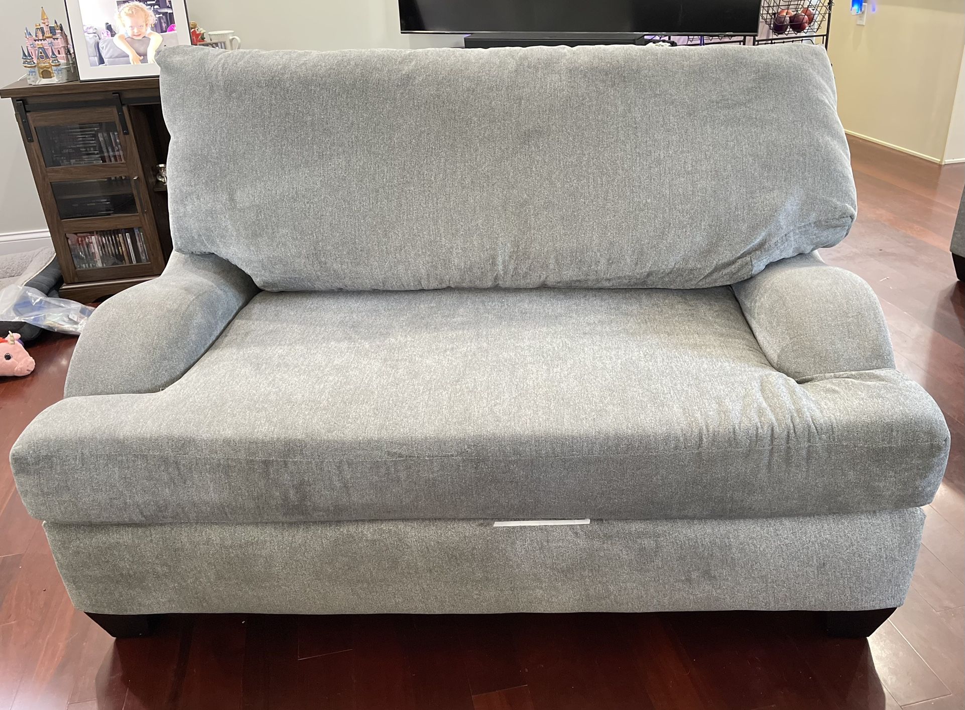Loveseat, Oversized Chair & Massive Ottoman