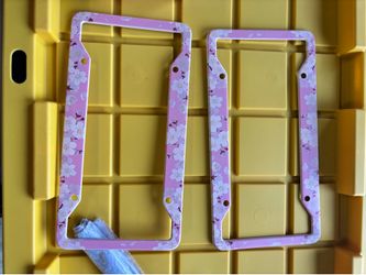 Cherry Blossom License plate holder