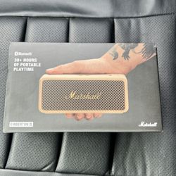 Marshall - Emberton Il Portable Bluetooth Speaker with Rugged Waterproof and Dustproof Design - Cream