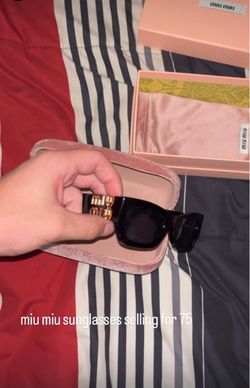 Miu Miu Black Sunglasses with  Case and Box