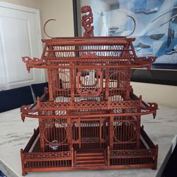 Chinese bamboo bird cage