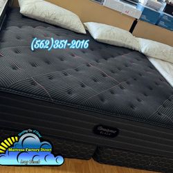 Beautyrest Black King Mattress And Boxspring Bed Set New Cama Bonita 