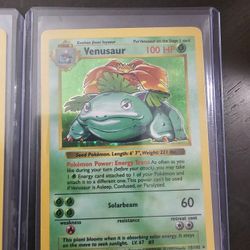 Pokemon TCG Venusaur 015/102 Base Set Shadowless Holo WOTC Vintage
