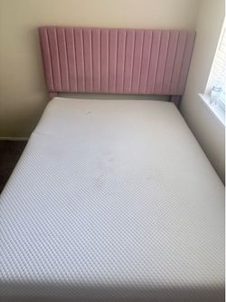 Pink full size bed