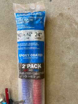 Brand new water heater hoses