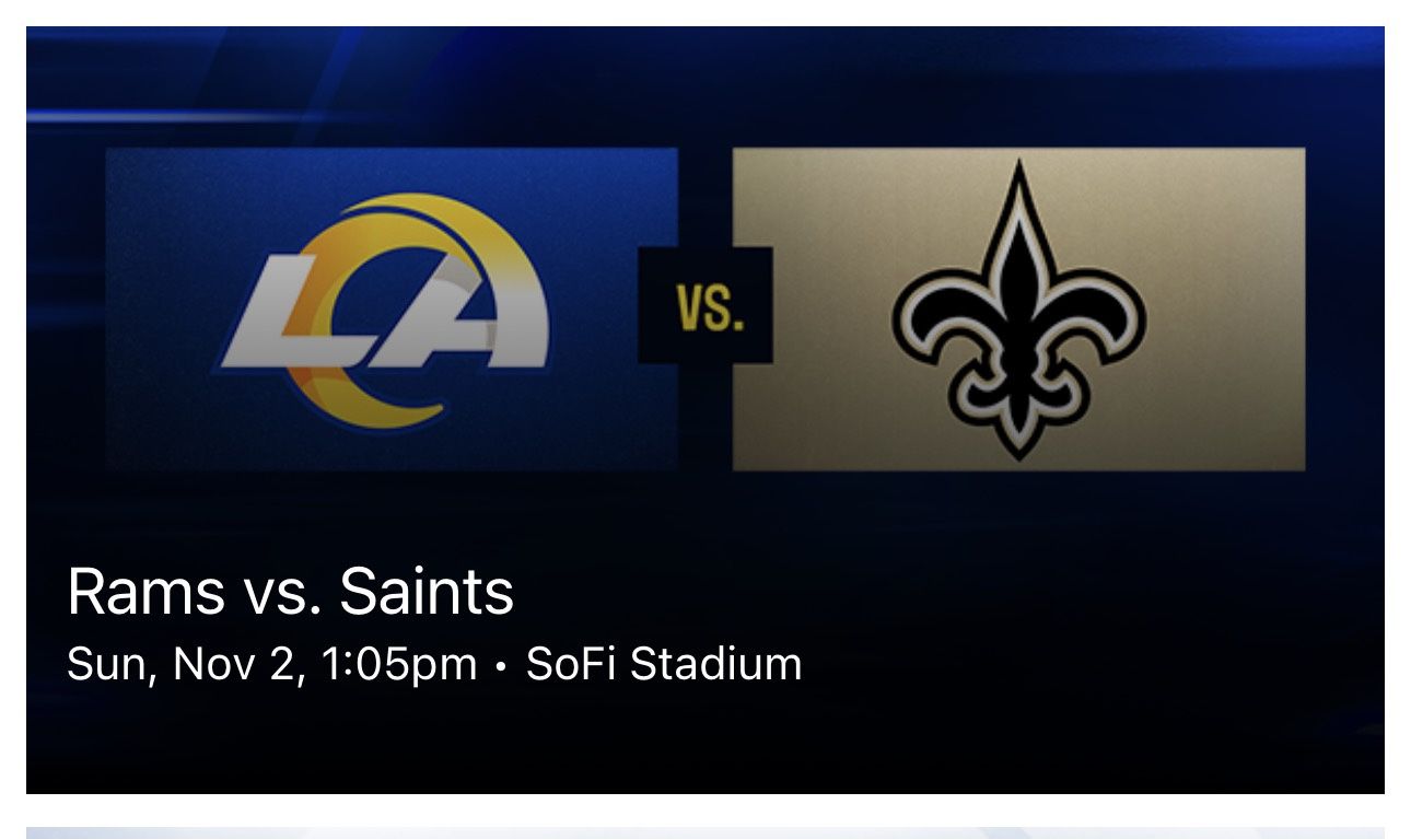 Rams Vs Saints
