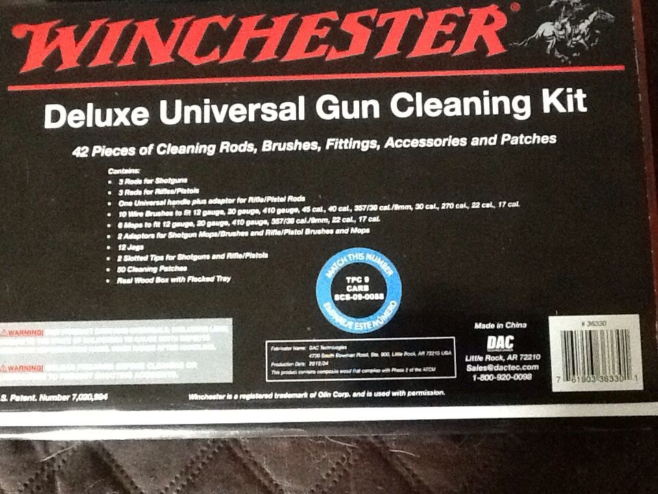 Gun cleaning set