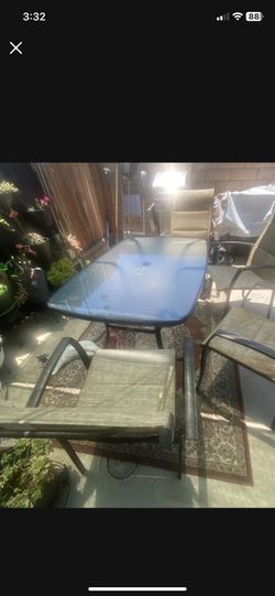 Patio Glass Table