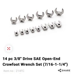 Snap-on Sae 3/8 Crows Foot