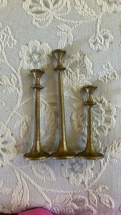 Metal candlesticks holders