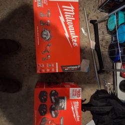 Milwaukee 5 Tool Combo/6 Bay Charger And Batteries 