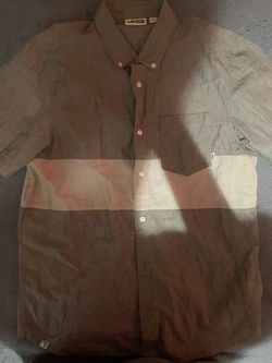 Vans Color Block Button-Down Shirt short sleeve SIZE-S