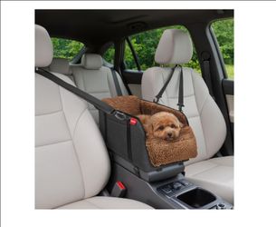 Dog Car Booster Seat with Seatbelt Strap