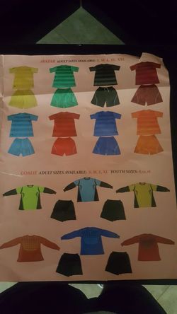 Soccer uniforms