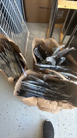 Lots of adult size clothing hangers