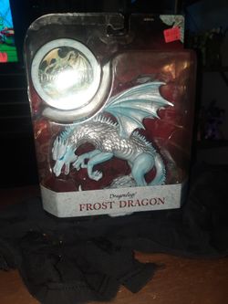 Dragonology Frost Dragon Figure