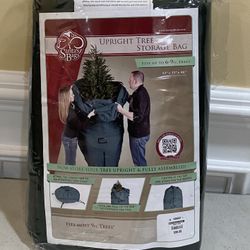 Santa's Bags Upright Tree Storage Bag Fits Up To 6-9 Ft Trees ~ 33”x33”x9” New