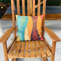 Solid Wood Outdoor Rocking Chair – Beautiful Patio / Porch Rocker