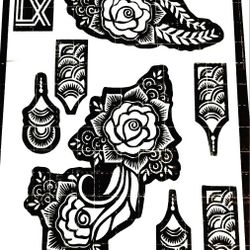 HENNA STENCILS FOR HANDS