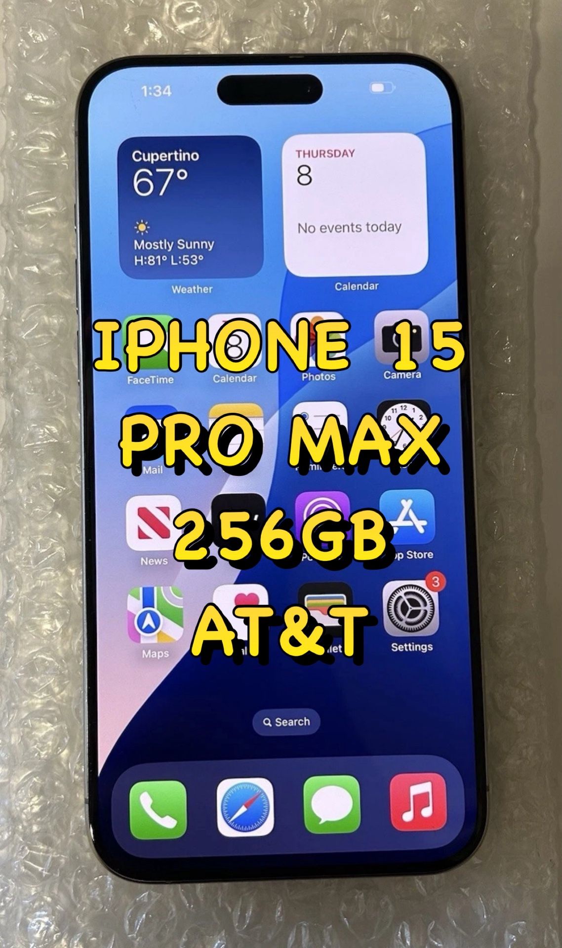 iPhone 15 Pro Max 256GB AT&T Natural titanium