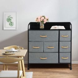 7 Drawer Dresser Storage Organizer for Bedroom