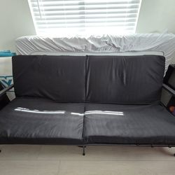 Nice Black Lightweight Metal Futon Couch