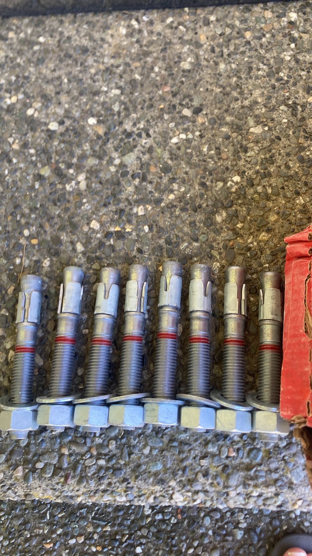 Wedge Anchor Bolts 3/4 By 5 1/2 Inch Long