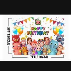 Cocomelon happy Birthday Banner 