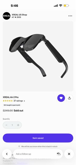 XREAL AIR 2 pros + hdmi adapter for Xbox/PlayStation/pc