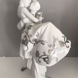 Lladro Re-Deco Wedding Couple Signed