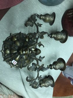 Metal candles holder