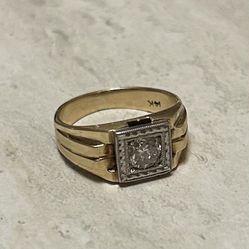 14kt Yellow Gold .60 CT Diamond Ring