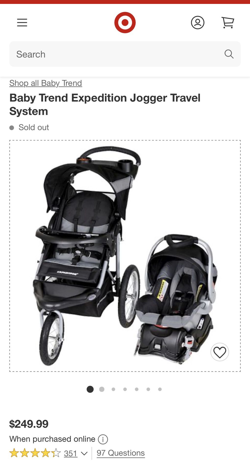 stroller and  car seat combo